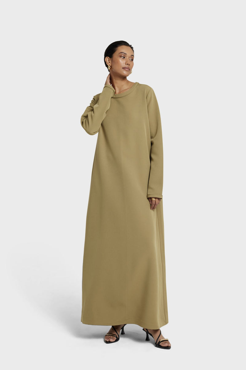 Robe essentielle regular | Vert kaki