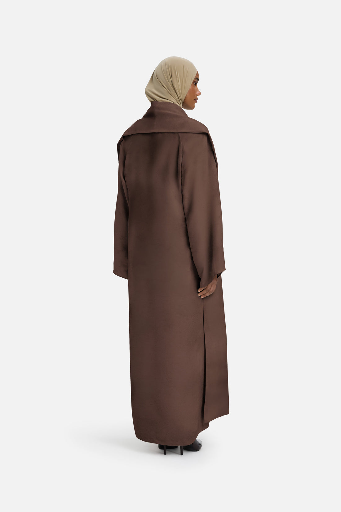 Marble Abaya | Brun cendré